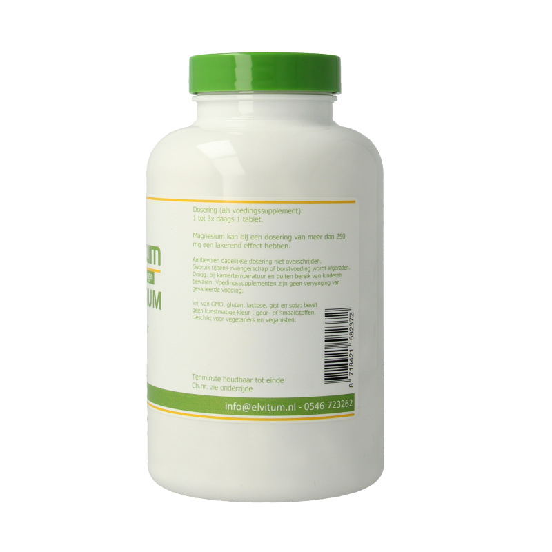 Elvitum  Magnesium (bisglycinaat) 130mg 180 Tabletten