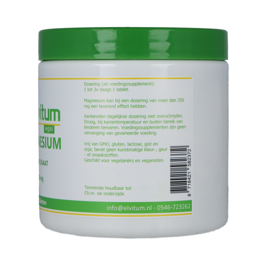 Elvitum  Magnesium (bisglycinaat) 130mg 180.00 Tabletten