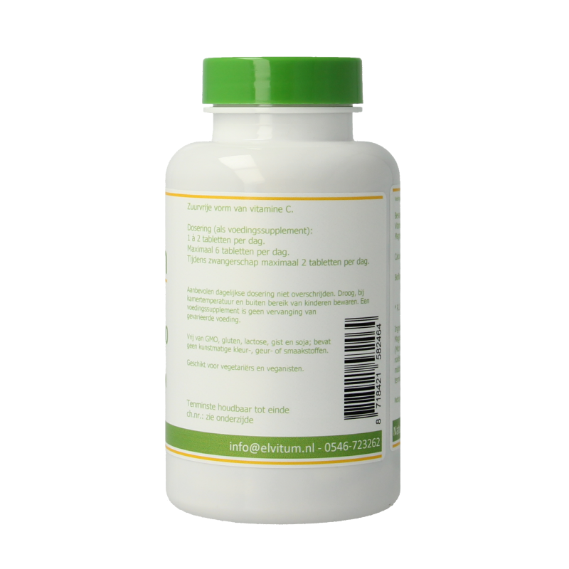 Elvitum  Gebufferde vitamine C 500mg 180 Tabletten