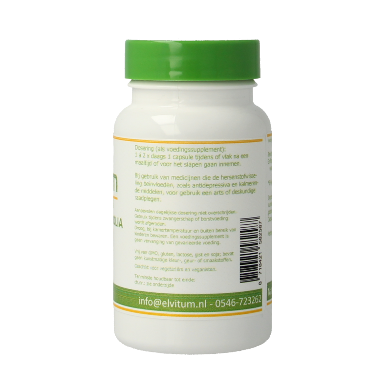 Elvitum  Griffonia simplicifolia 5-HTP 60 Vegetarische capsules