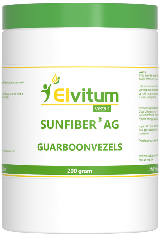 Elvitum  Sunfiber AG guarboonvezels 200 Gram