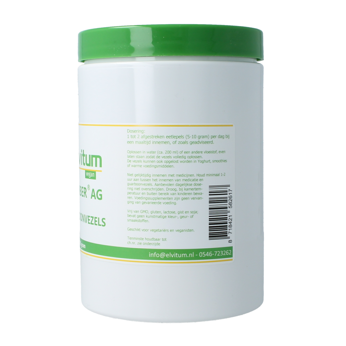 Elvitum  Sunfiber AG guarboonvezels 200.00 Gram