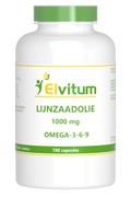 Elvitum  Lijnzaadolie omega 3 6 9 180 Capsules