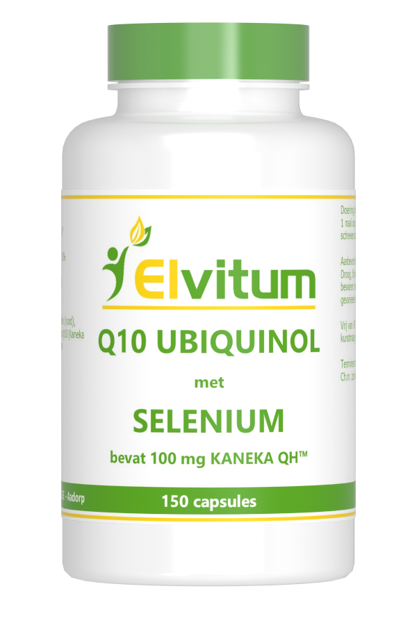 Elvitum  Co-Q10 ubiquinol met selenium 150 Capsules