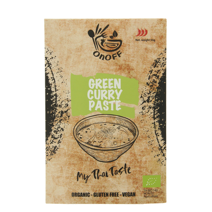 Onoff Thaise groene currypasta bio 50.00 Gram