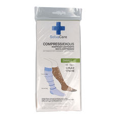 Solvacare Compressiekous beige S 19 - 23 cm 1 Paar
