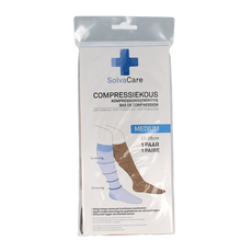 Solvacare Compressiekous beige M 23 - 26 cm 1 Paar