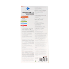 Solvacare Compressiekous zwart XL 29 - 33 cm 1.00 Paar