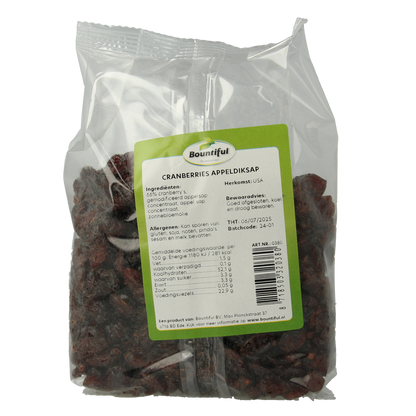 Bountiful Cranberries appeldiksap 400.00 Gram