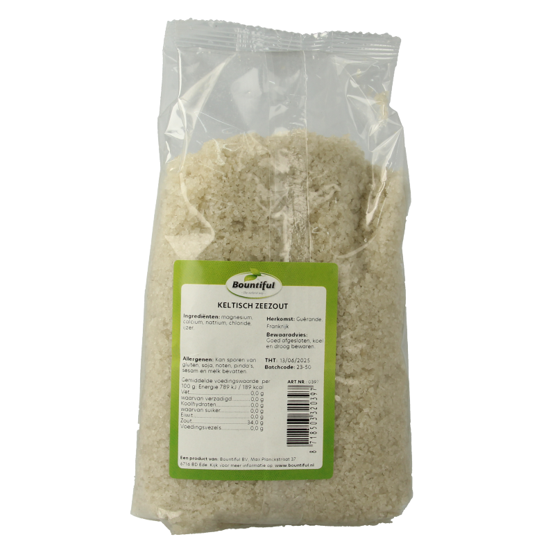 Bountiful Keltisch zeezout grof 1000 Gram