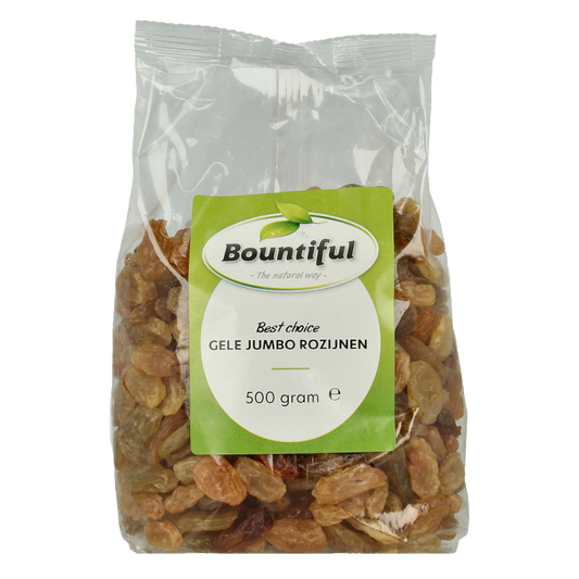Bountiful Gele jumbo rozijnen 500 Gram