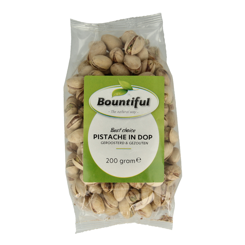 Bountiful Pistache in dop geroosterd en gezouten 200 Gram