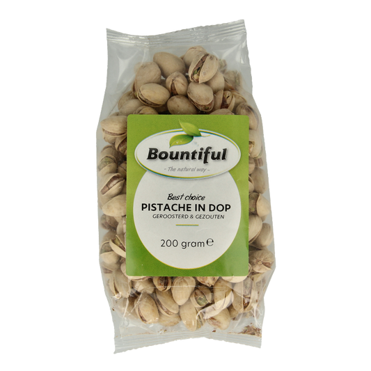 Bountiful Pistache in dop geroosterd en gezouten 200 Gram