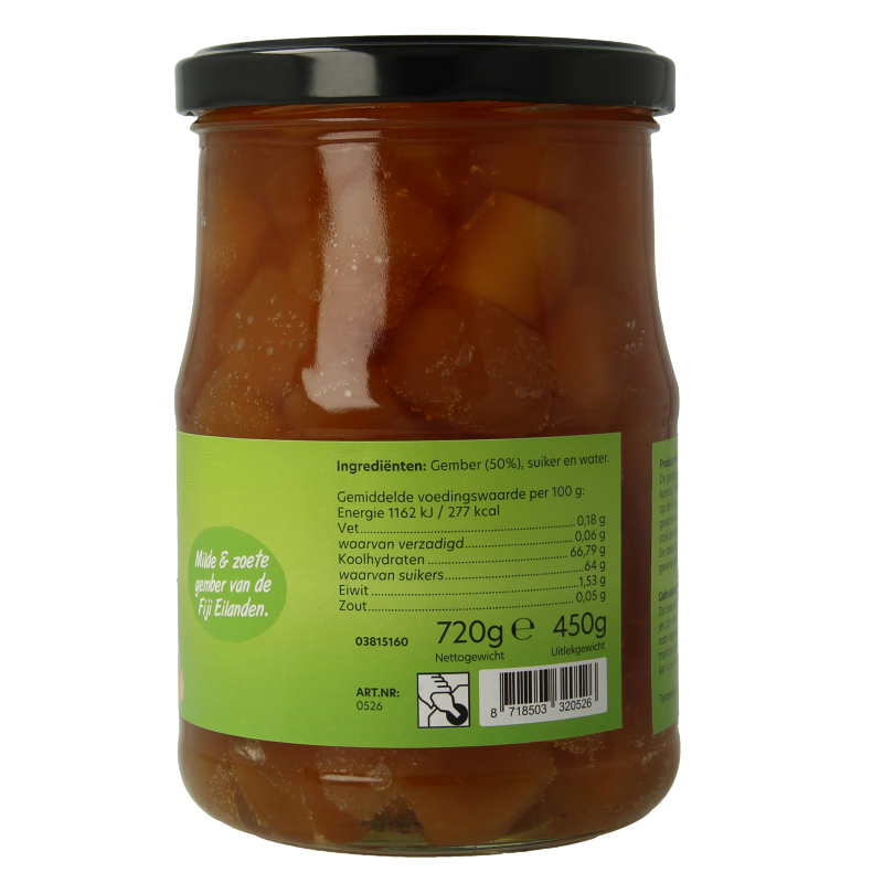 Bountiful Fiji gemberblokjes 720 Gram