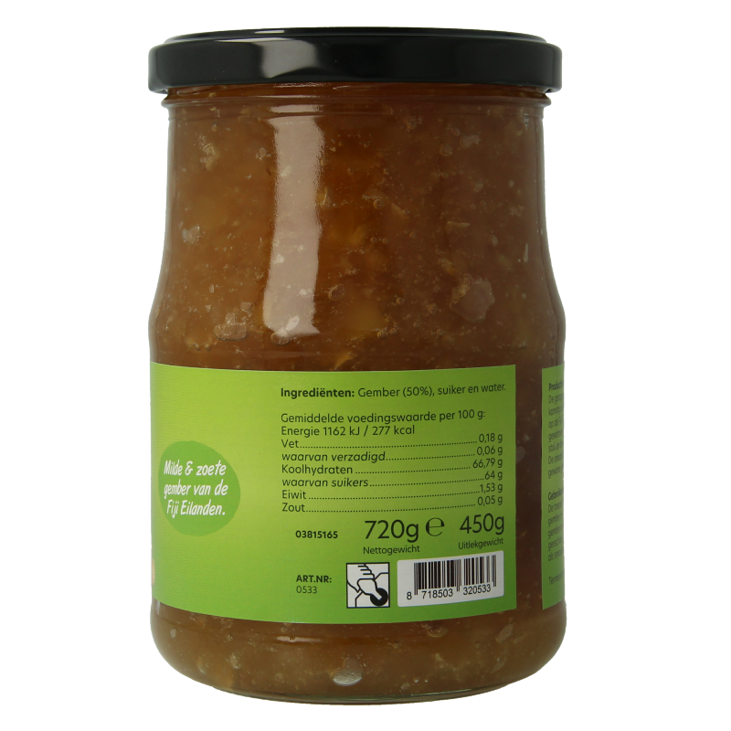 Bountiful Fiji geraspte gember 720 Gram