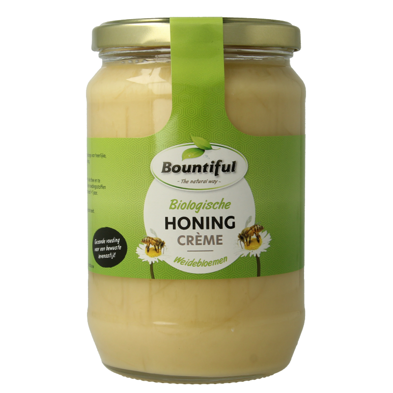 Bountiful Honing weidebloemen creme bio 900 Gram