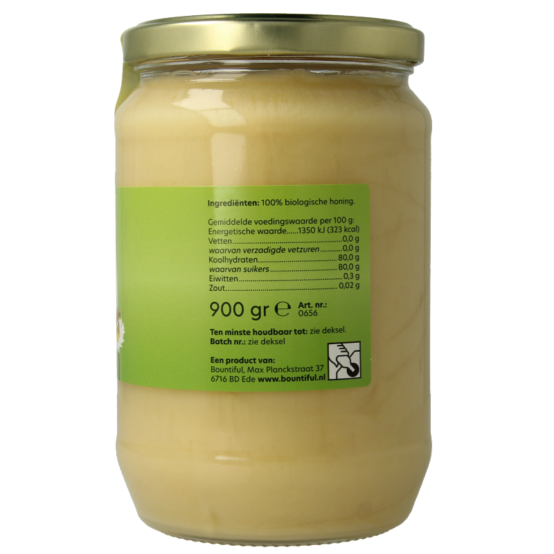 Bountiful Honing weidebloemen creme bio 900 Gram