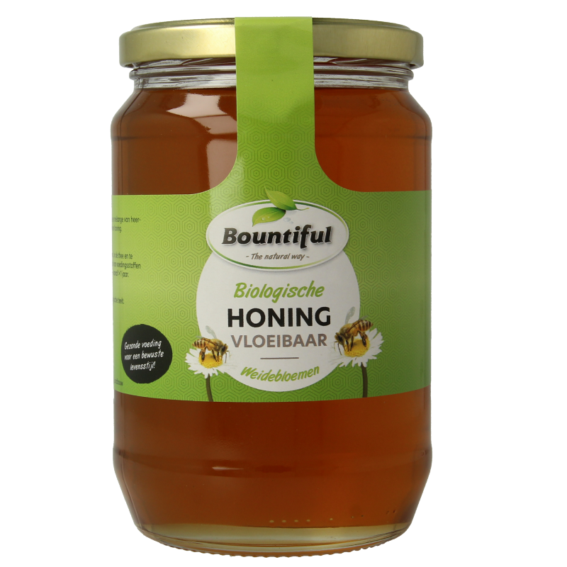 Bountiful Honing weidenbloemen vloeibaar bio 900 Gram
