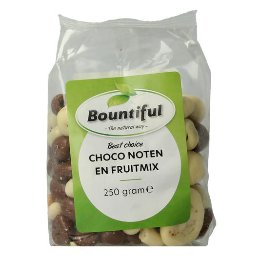 Bountiful Choco noten fruitmix 250 Gram