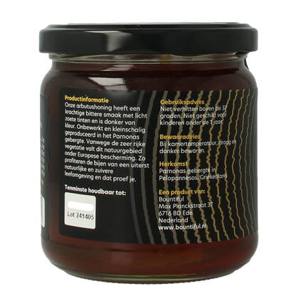 Bountiful select Griekse rauwe honing arbutus 500.00 Gram