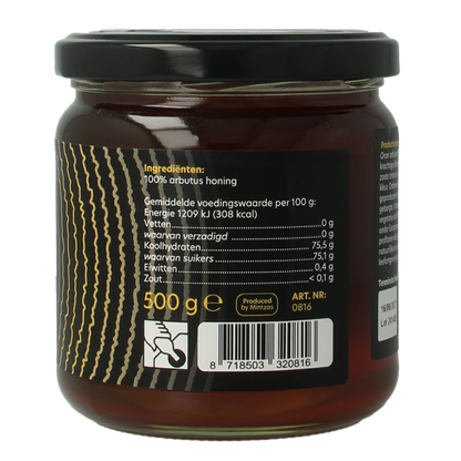 Bountiful select Griekse rauwe honing arbutus 500.00 Gram