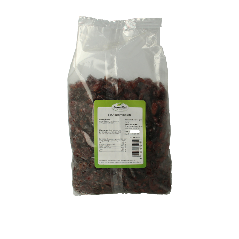 Bountiful Cranberries gezoet met appeldiksap 1 Kilogram