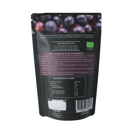 Bountiful Acai poeder bio 125 Gram