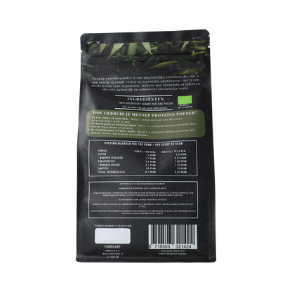 Bountiful Vegan hennep proteine poeder bio 500.00 Gram