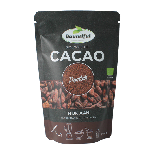 Bountiful Cacao poeder bio 200 Gram