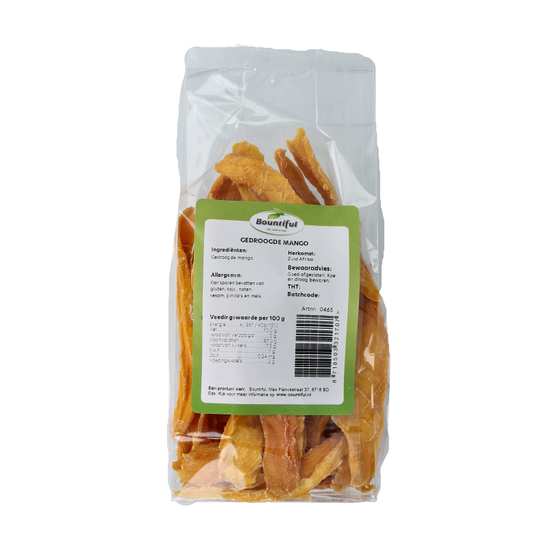 Bountiful Mango gedroogd zonder toegevoegde suikers 150 Gram