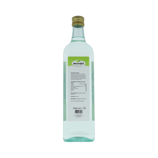 Bountiful MCT olie C8 coconut pure 99% caprylic acid bio 1000.00 Milliliter