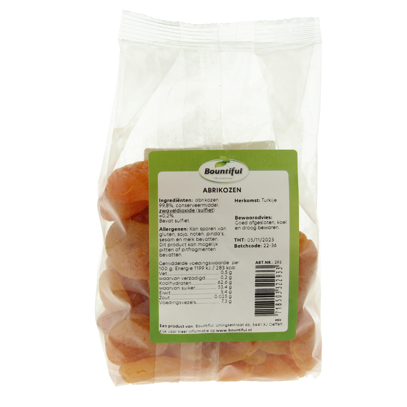 Bountiful Abrikozen 400 Gram