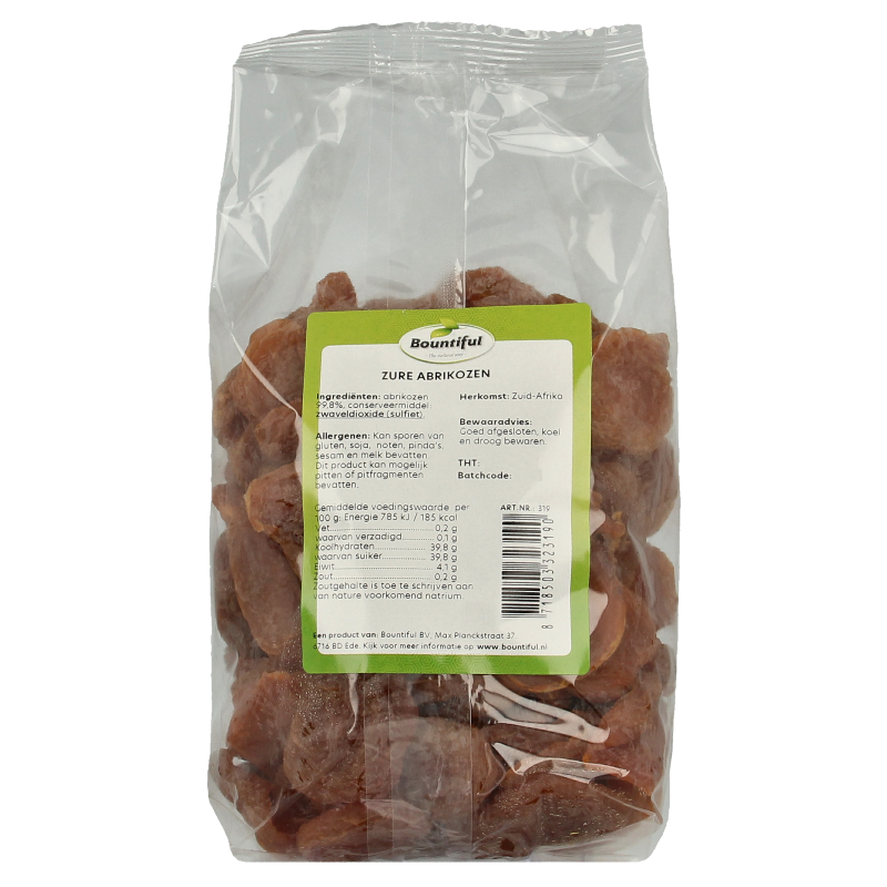 Bountiful Abrikozen zuur 500 Gram