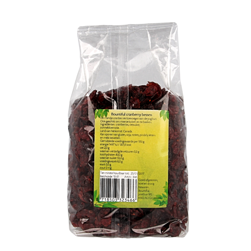 Bountiful Cranberry bessen 500 Gram