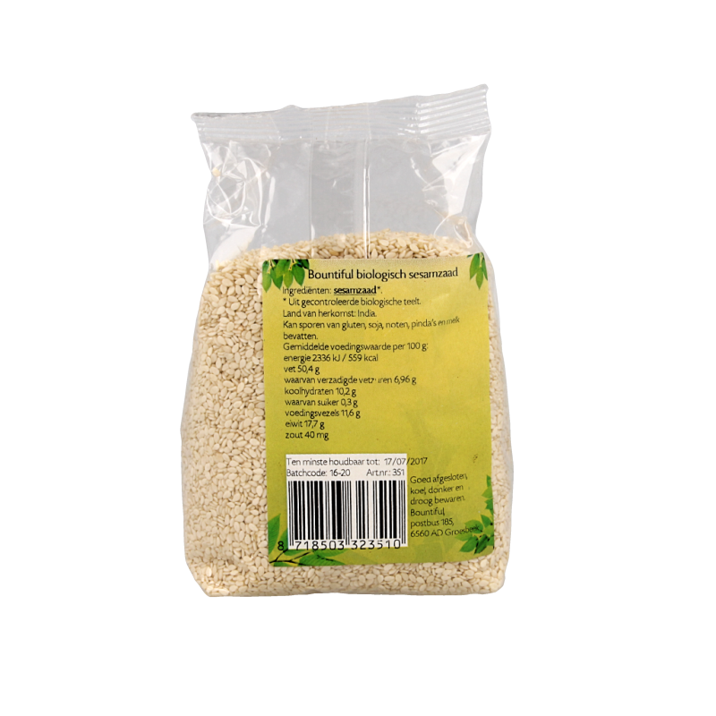 Bountiful Sesamzaad bio 250 Gram