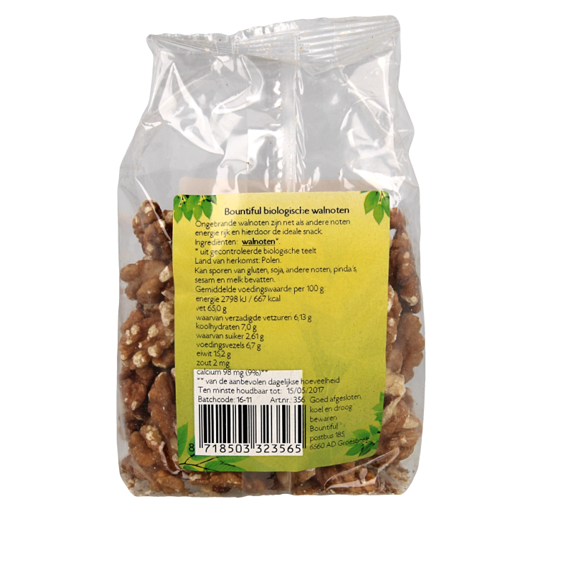 Bountiful Walnoten bio 150 Gram