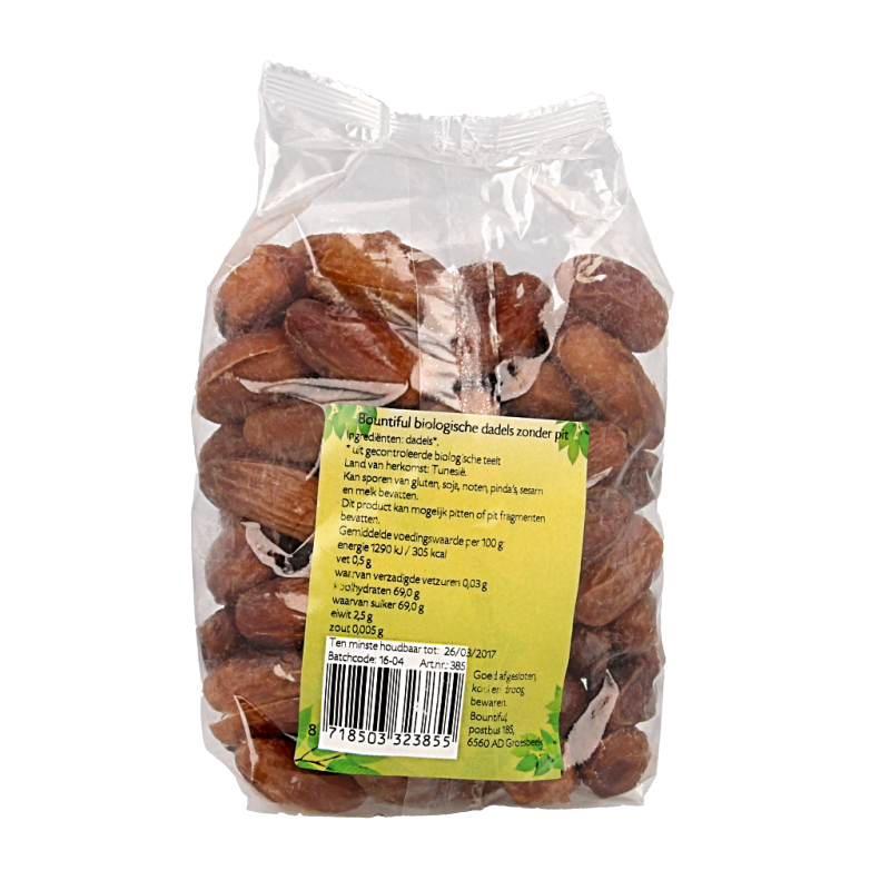 Bountiful Dadels zonder pit bio 500 Gram