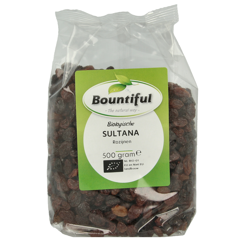 Bountiful Sultana rozijnen bio 500 Gram