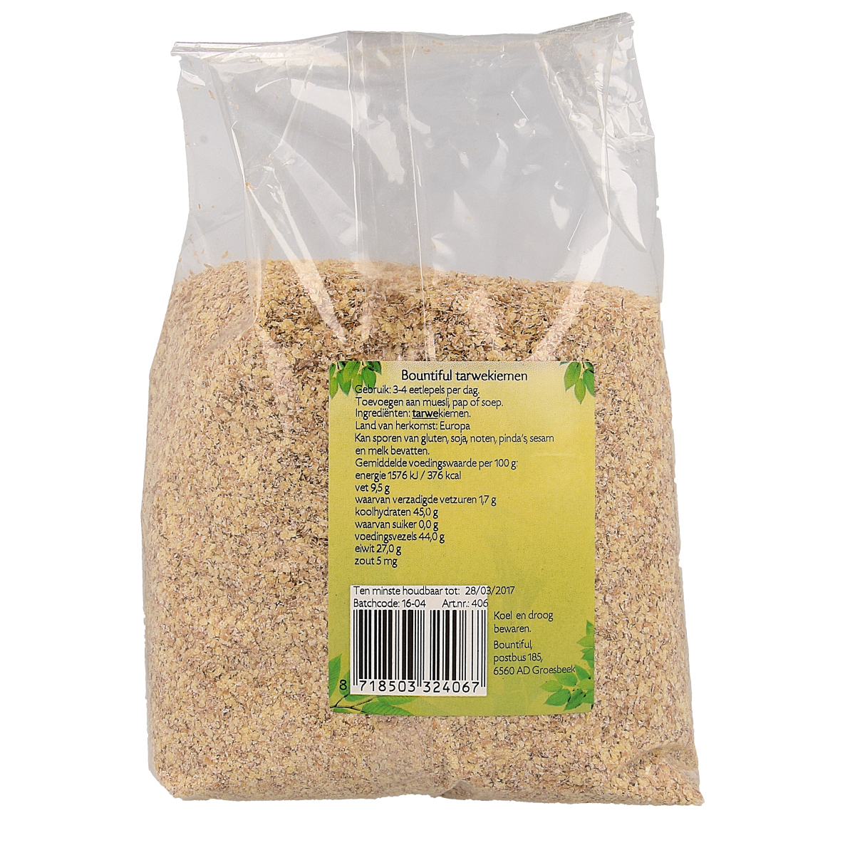 Bountiful Tarwekiemen 500.00 Gram