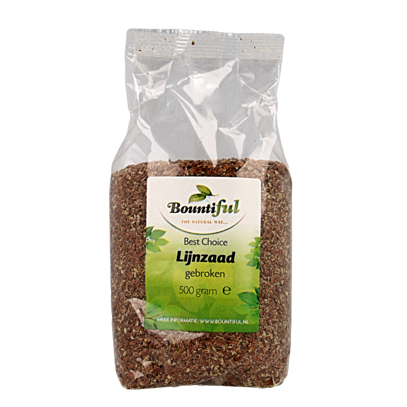 Bountiful Lijnzaad gebroken 500 Gram
