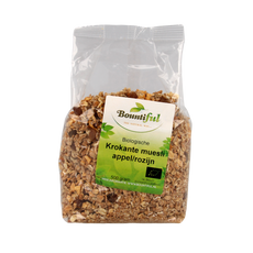 Bountiful Granola appel rozijn muesli bio 500.00 Gram