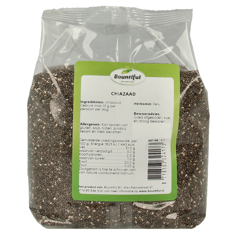Bountiful Chia zaad 500 Gram