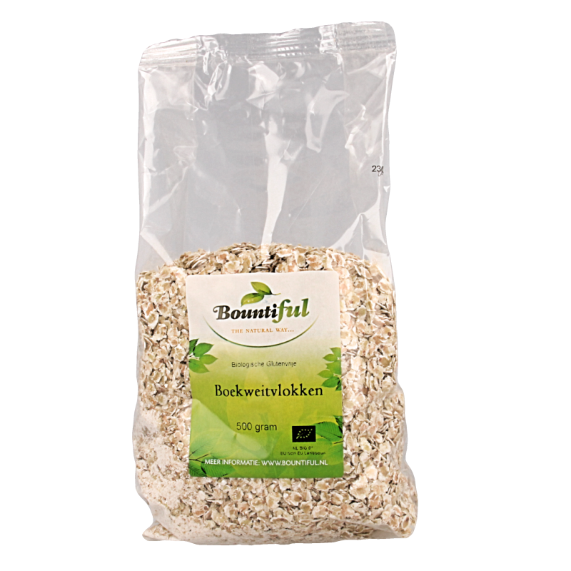Bountiful Boekweit vlokken glutenvrij bio 500 Gram