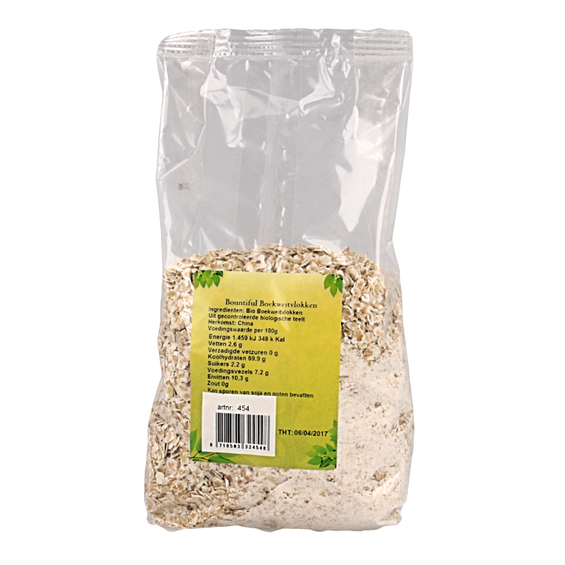Bountiful Boekweit vlokken glutenvrij bio 500 Gram