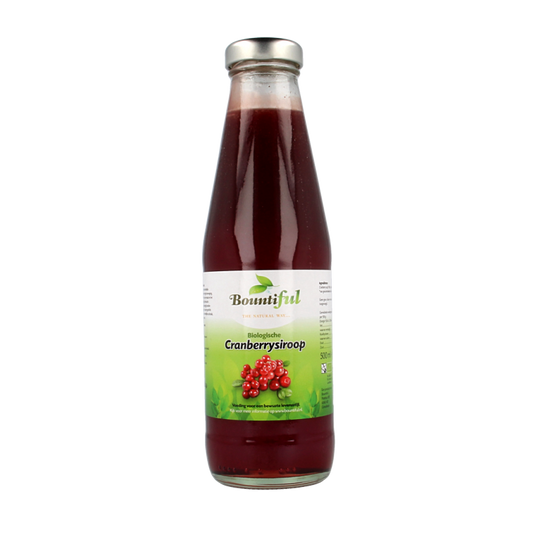 Bountiful Cranberrysiroop bio 500 Milliliter