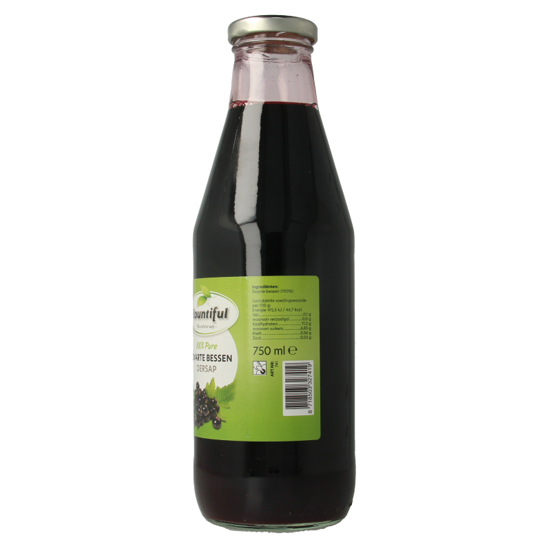 Bountiful Zwarte bessensap 750 Milliliter