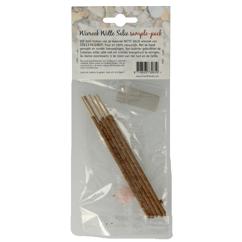 Jiri & Friends Zakje geluk wierook witte salie mini 1 Stuks