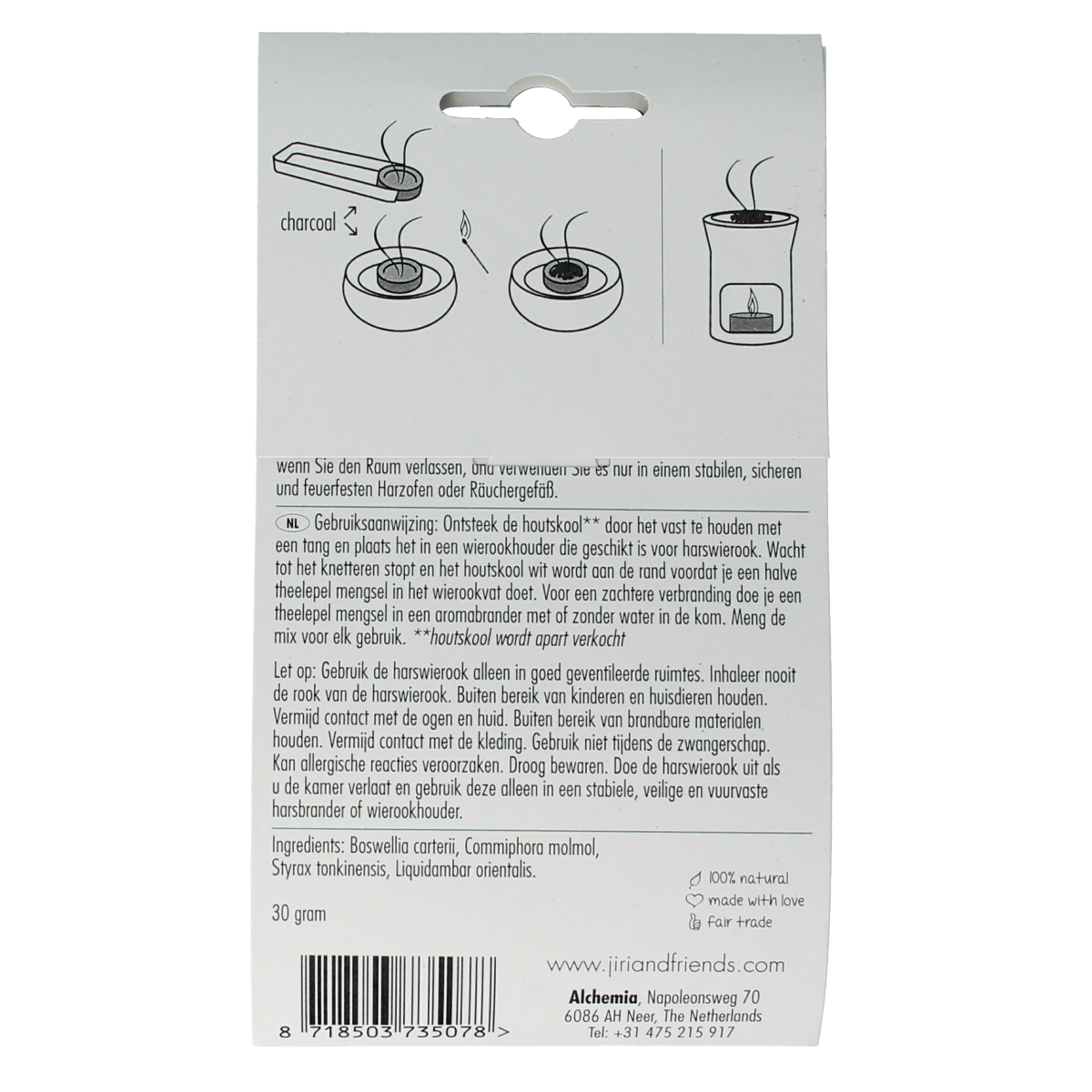 Jiri & Friends Harswierook royal incense 30 Gram