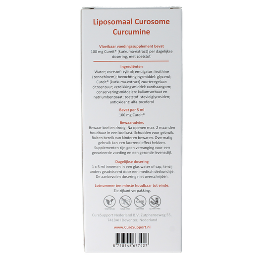 Curesupport Liposomal curcumine 100mg 250.00 Milliliter