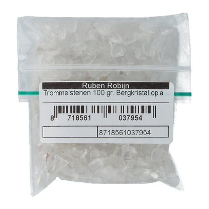 Ruben Robijn Trommelstenen bergkristal oplaadmix maat 1 100.00 Gram